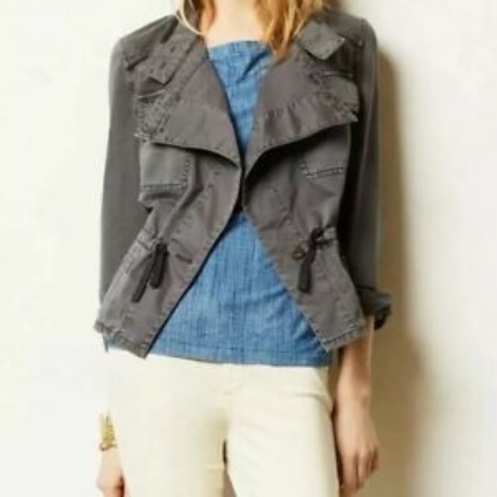 Anthropologie Hei Hei Waterfall Moto Jacket